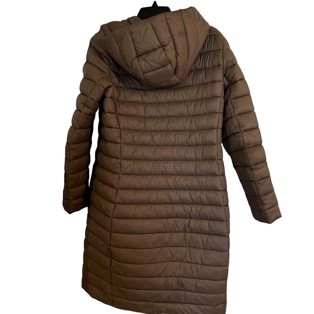 Save the Duck Giga hooded puffer jacket in coffee brown - good condition - Picture 3 of 7